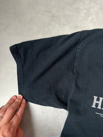 【VINTAGE】Harley-Davidson "Clare's Niagara Falls" Graphic T-Shirt / Faded Black