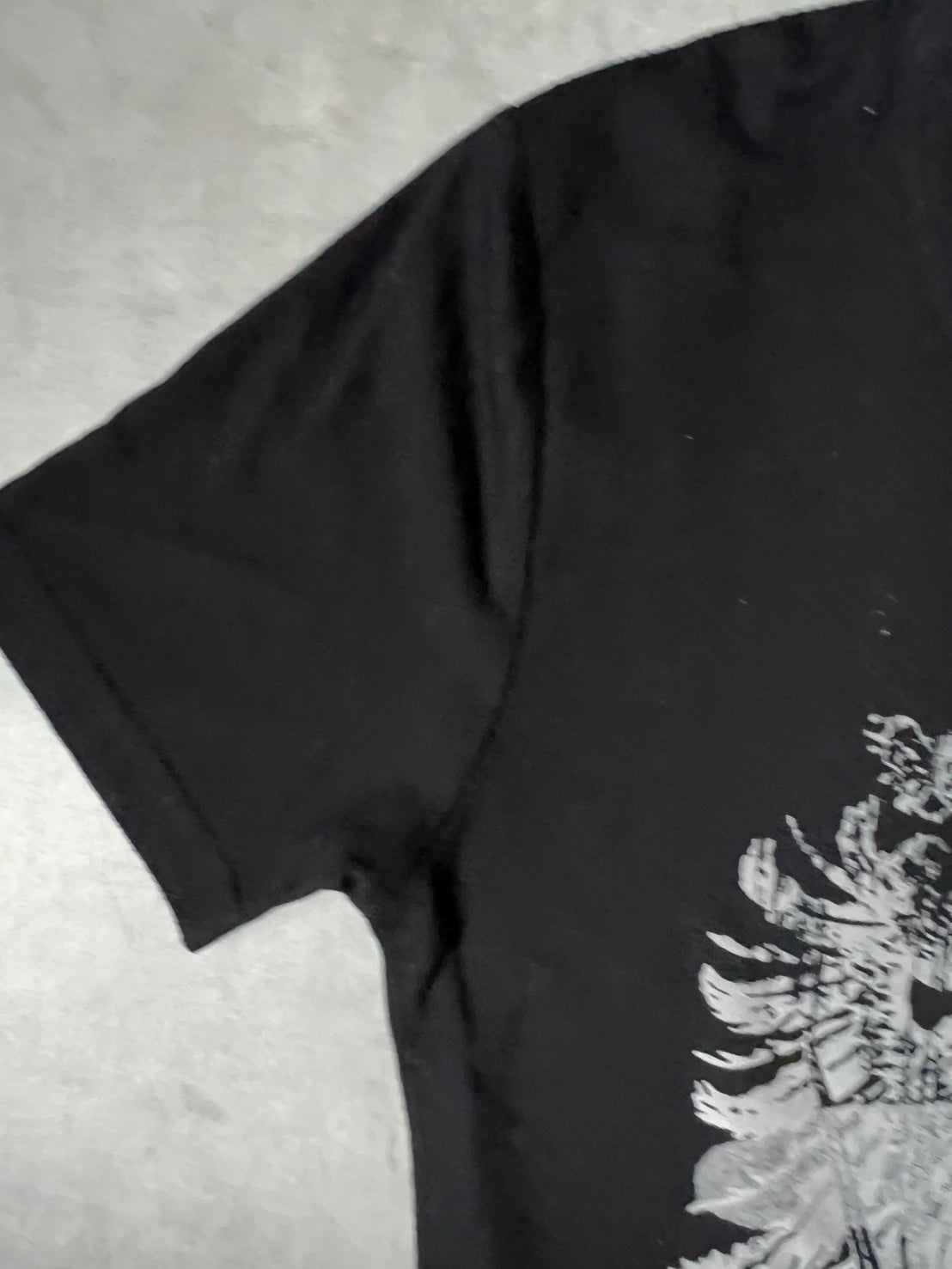 【VINTAGE】in the attic homme 디스트로이드 레이어드 그래픽 티셔츠 / 블랙