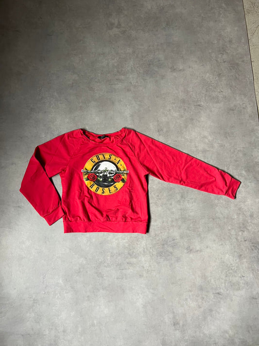 【VINTAGE】HAODUO Guns N' Roses Graphic Sweatshirt / Heisei Gyaru Shibuya 109 Style